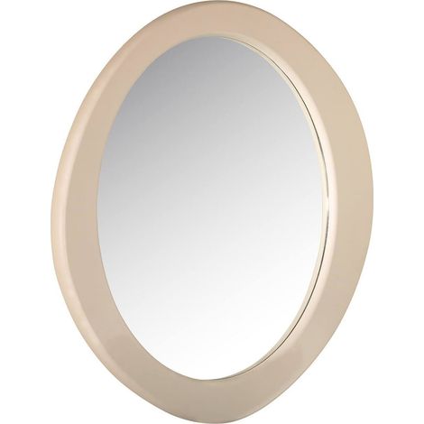 Miroir ovale design beige élégant - Beige doux (1/3)