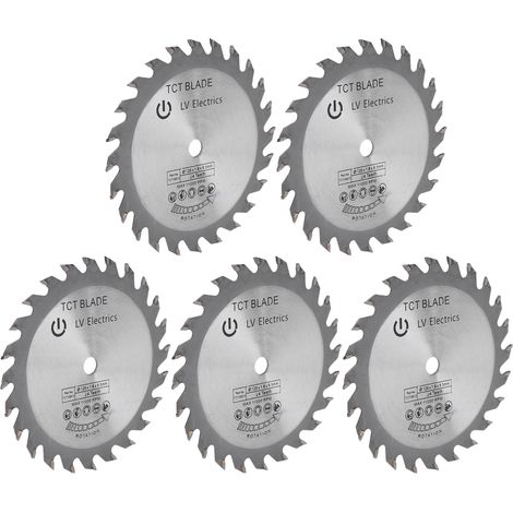 5 Stück 4,7 Zoll 24 Zähne Hartmetall Universal-Holzsägeblatt für Holzbearbeitung Web (1/5)