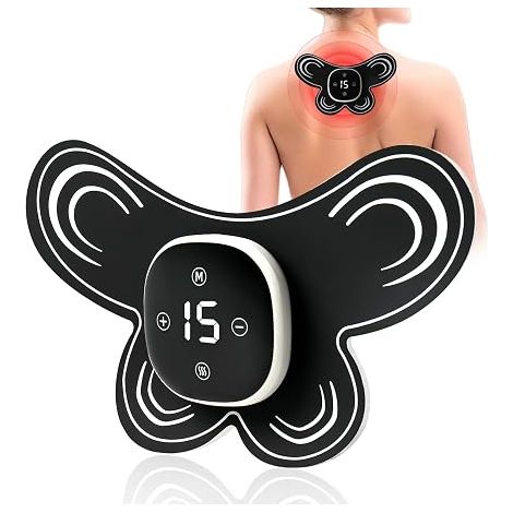 &Wireless TENS Pain Relief Electrostimulator, EMS Electric Neck Shoulder Massager, 6 Modes and 15 Strengths, Mini Massager, for Neck, Back, Leg, Knee and Muscle, Targeted Relief from the Inside& (1/5)