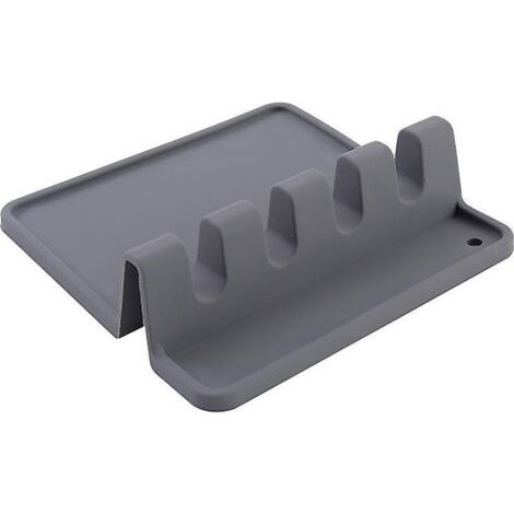 Silicone utensil holder with drip pad for multiple utensils, heat resistant, spoon rest and spoon holder for stove, utensil holder (1/4)