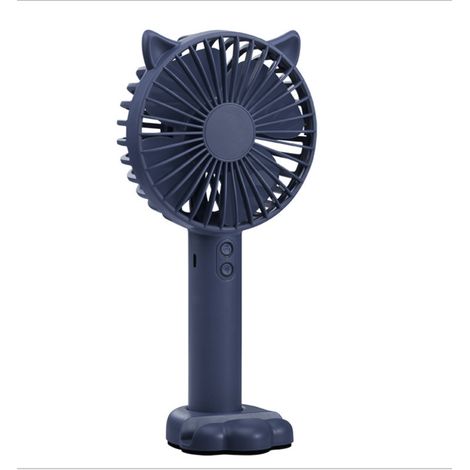 1 Ventilateur portable, base amovible, support téléphone, 3 vitesses, batterie rechargeable, USB, bureau, extérieur (1/5)