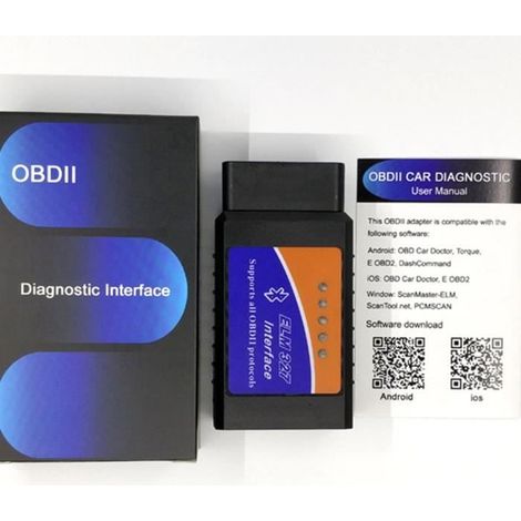 Outil de diagnostic automatique de voiture d'OBD II de lecteur de code de OBD2 Elm327 V2.1 ELM 327 (1/4)