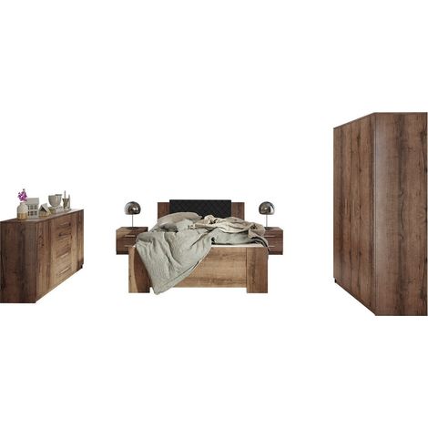 Conjunto de dormitorio Catromi 122, Roble del Monastery + Soft Pik 011 (1/5)
