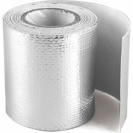 Tape Thermique 5 M Bande D'échappement Thermique D'entrée L'air Isolant Chaleur Bouclier Protection Chaleur Réfléchissante Moteur Auto-adhésif (1/4)