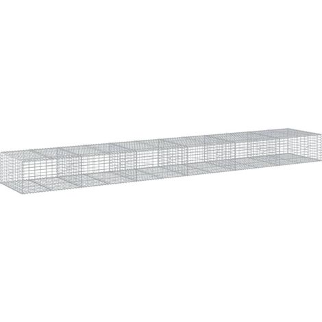 Maison Exclusive - Gabione mit Deckel 600x100x50 cm Verzinktes Ei
