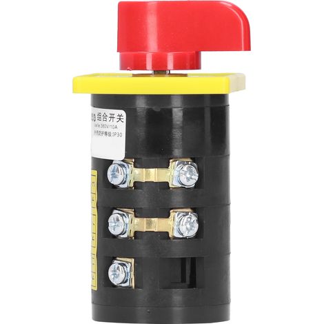 Commutateur universel à came, retour automatique, 3 positions rotatif Marche/Arrêt, 380V/10A, 4KW (1/5)
