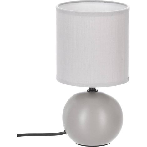 Lampada in ceramica Timéo grigio topo opaco H25cm - Atmosphera créateur d'intérieur