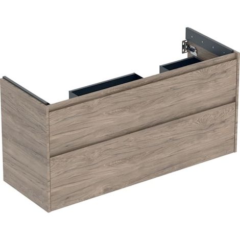 Geberit Renova Plan armoire sous lavabo double, avec 2 tiroirs,