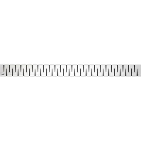 Alca - Grille pour caniveau à douche linéaire 95 cm, inox mat ZIP-950M (1/3)