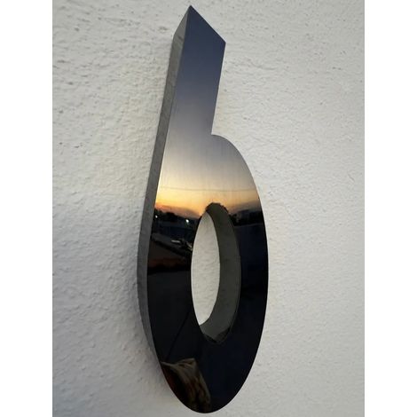 Numéro résidentiel, Acier inoxydable Monaco 20 cm 3d A (1/5)
