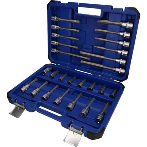 BRILLIANT TOOLS  1/2"  Juego  de puntas  de vaso  32  pzs.  Perfil  Torx  - BT022532