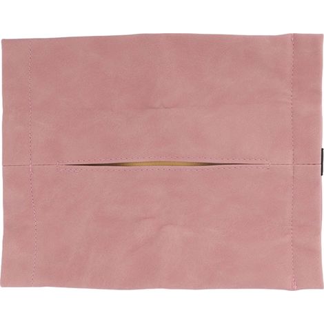 Porte-mouchoirs voiture doux et lavable, distributeur de lingettes pour appui-tête ou siège auto, couleur rose (1/5)