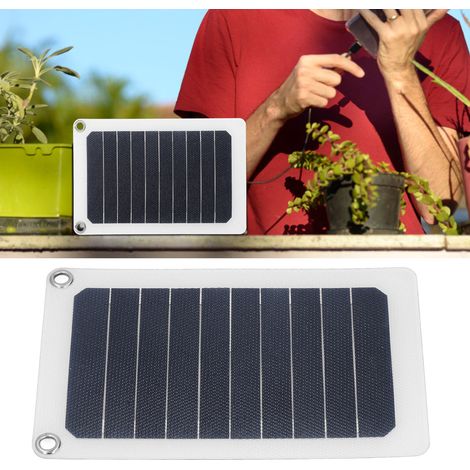 Panneau solaire portable 6 W 6 V, panneau de production d'énergie solaire, production d'énergie photovoltaïque, chargeur de téléphone portable en extérieur (1/5)