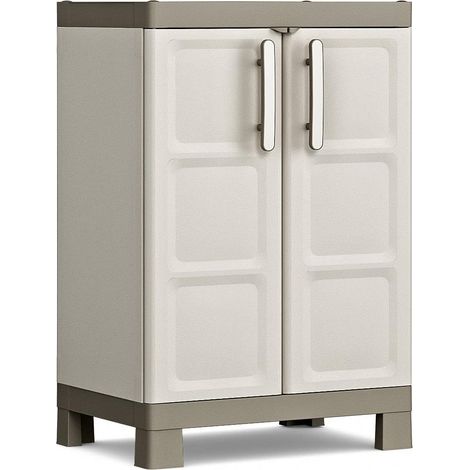 KETER EXCELLENCE armadietto armadio basso ripiano plastica 65x45x97h cm (1/2)