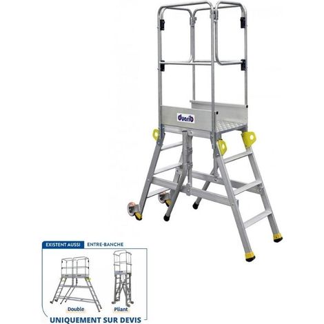 DUARIB - Plateforme Aluminium Accès Entre Banches - Hauteur de plateforme 1,6m