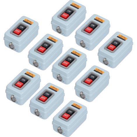 Interrupteur à pression BERM TBSN-330, bouton de démarrage pour moteur triphasé, pour boîtes de distribution, 380 V, 30 A (1/5)