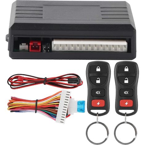 Système d'entrée sans clé universel pour voiture, verrouillage centralisé, kit de télécommande de verrouillage de porte (1/4)
