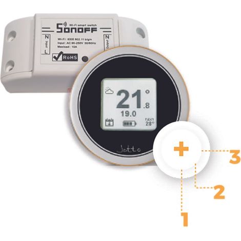 Jotto Expansión Blanco - Kit de Expansión Cronotermostato Inteligente OpenTherm