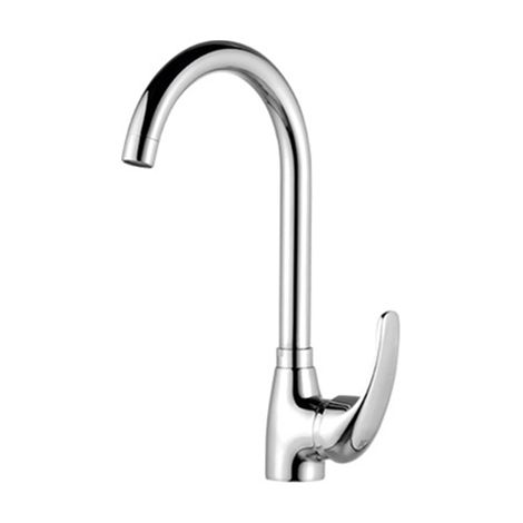 Miscelatore monocomando per lavello con bocca verticale a cigno cromato 23603 enkel (1/3)