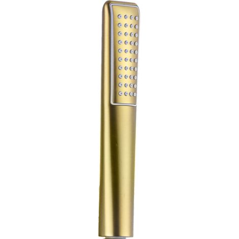 Mango ducha ergonómico ABS oro cepillado