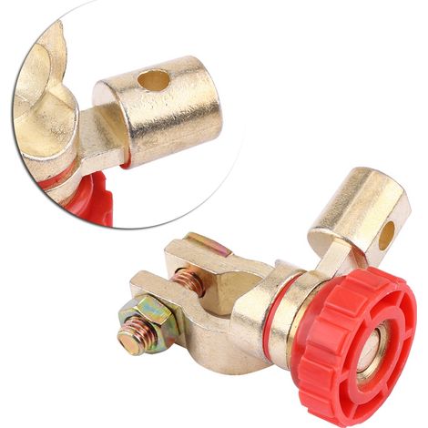 Interrupteur de Déconnexion de Batterie Universel pour Voiture - Isolateur Principal Rouge (1/5)
