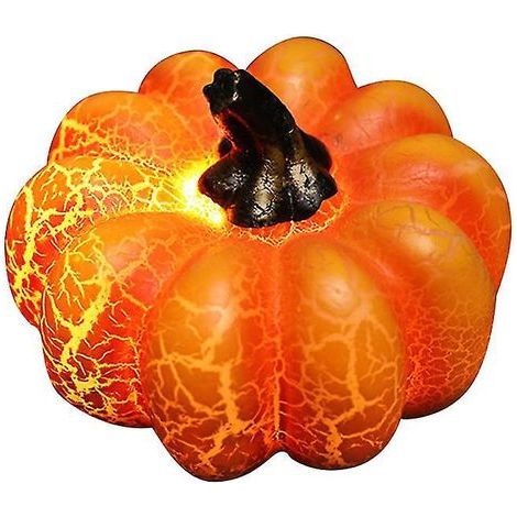1 citrouille lumineuse LED pour décoration d'Halloween