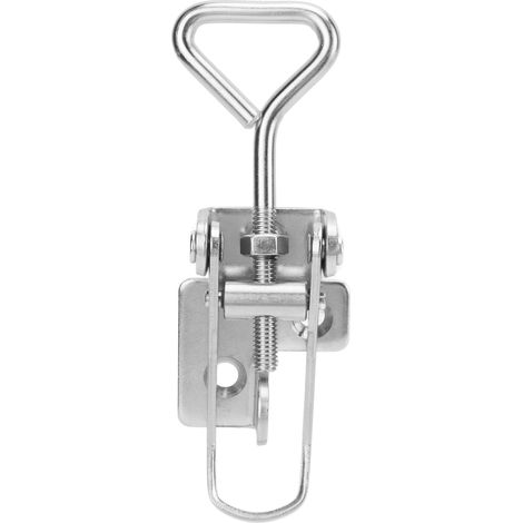 Verrou de trappe marin inox 304, loquet réglable avec pince, 115mm-125mm, pour bateau et portes. (1/5)