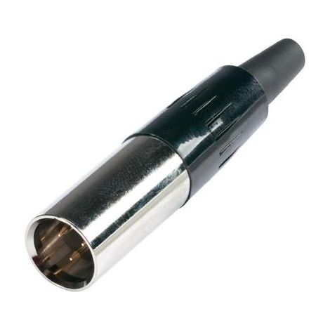 HICON HI-XMCM3 - CONNETTORE MINIATURA XLR MASCHIO DRITTO, NUMERO DI POLI (NUMERO): 3 ARGENTO, 1 PEZZO