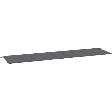 Maison Exclusive - Coussin de banc de jardin anthracite 200x50x3 cm tissu oxford (1/5)