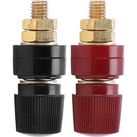 5 paires de prises bananes M8 en cuivre pur - Transmission optimale - Excellentes performances - Résistance à la corrosion - Composants électroniques