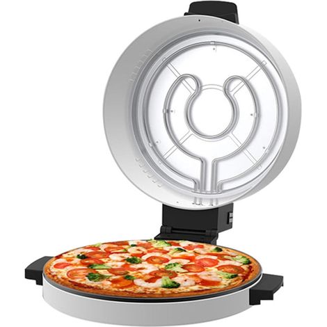Four a pizza electrique Multifonction de 12 Pouces, crepiere electrique sur Pierre avec une Puissance de 2000 W, pour une Utilisation Intérieure à la Maison ou à L'ecole (Prise UE 220V) (1/5)
