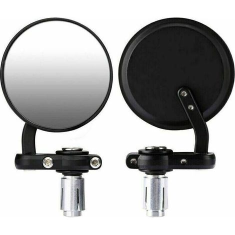 Rétroviseurs de moto, rétroviseurs de moto ronds 7/8 pouces 22mm miroir d'extrémité de barre ronde-Fei Yu (1/5)