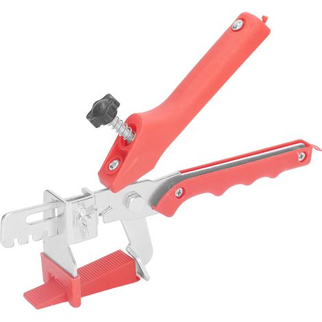 Kit de nivellement de carrelage comprenant une pince de serrage, des entretoises, des cales réutilisables pour la pose au sol et au mur (1/5)