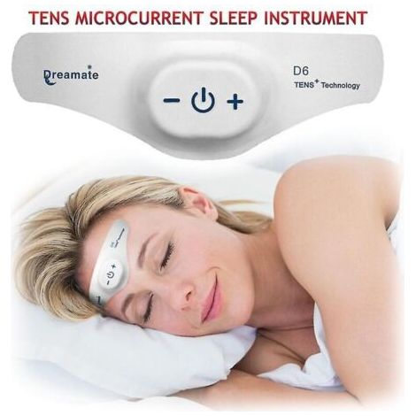 QORVA-Appareil de massage électrique pour soulager les maux de tête et les migraines Appareil d'aide au sommeil à microcourant Instrument de sommeil pour l'insomnie Soulagement de la pression,de