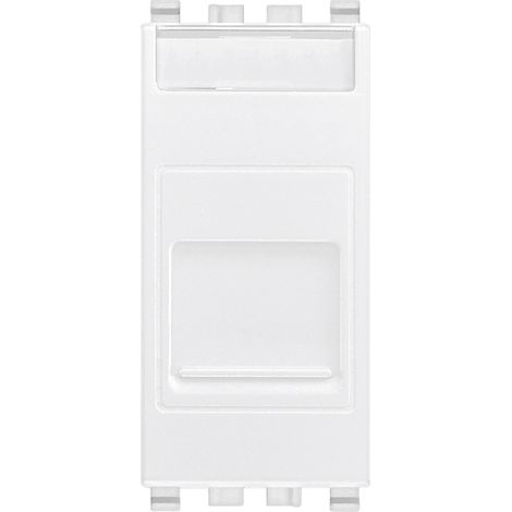 VIMAR - 20322.B Presa RJ11 6/4 con portello bianco
