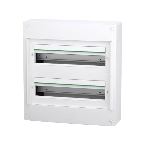 Coffret 2 rangées - 18 modules - Saillie - Sans porte - PrismaSeT XS (1/2)