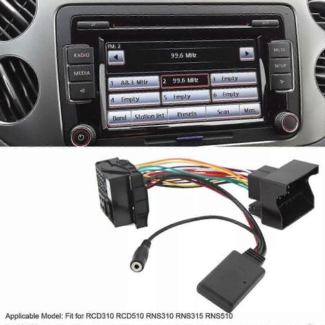 Adaptateur AUX Bluetooth 5.0 pour voiture avec microphone mains libres pour RCD310, RCD510 et RNS310