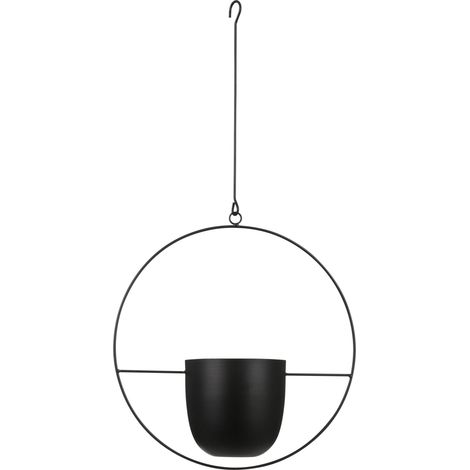 Mica Decorations Cache-pot suspendu d'intérieur Noir H65xl14xL34cm (1/4)