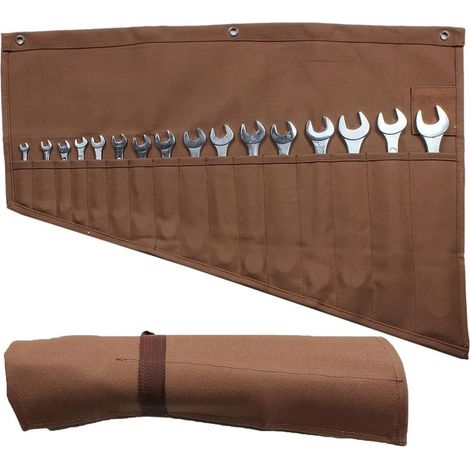étui de Rangement pour Clés à Molette 60,96 x 48,26 cm, Organisateur Roulant Pratique en Toile pour Jeux d'Outils, Sac à Outils pour Mécaniciens, Sac de Rangement pour Clés à Cliquet pour Mécaniciens, (1/5)