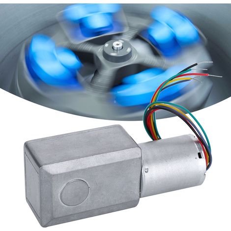 Moteur à vis sans fin 12 V CC à réduction de vitesse, autobloquant et réversible, pièces électriques (6 tr/min) (1/5)