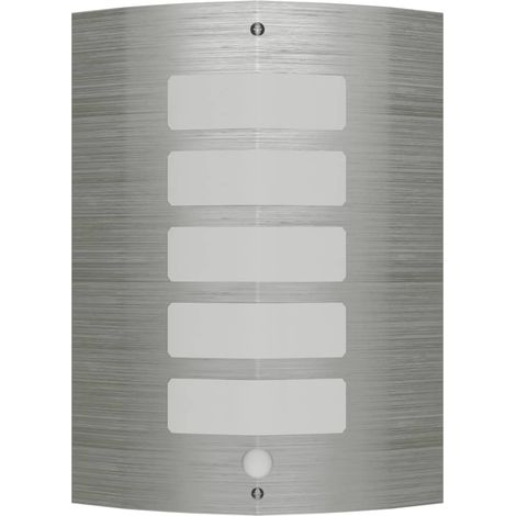 Edelstahl-Wandlampe mit dem Bewegungsmelder vidaXL (1/5)