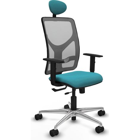 Silla de oficina piqueras y crespo La Motilla negro espuma transpirable (1/2)