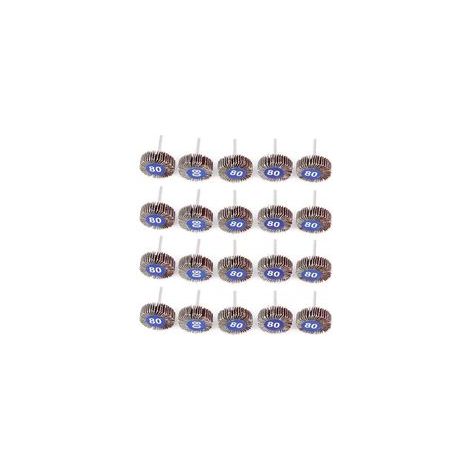 Lntyq Lamellenschleifscheiben, 20-teiliges Set (32 x 10 x 3,2 mm) für elektrische Rotationswerkzeuge (1/5)