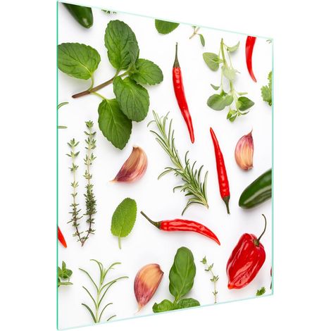 TAGLIERE IN VETRO 45x52 Verdure (1/5)