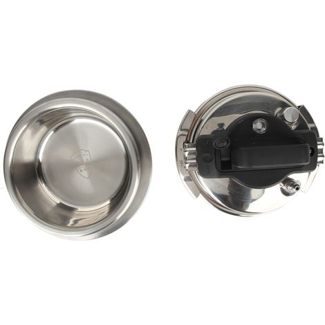 Mini autocuiseur d'extérieur à trois couches, chauffe rapide, gain de temps, en acier inoxydable, compatible avec les plaques de cuisson à gaz et à induction, 0,8 L (1/5)
