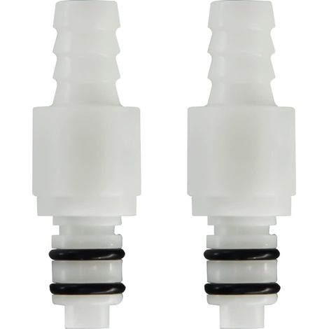 2pcs 1/4 "3/8" 5/16 "conector rápido enchufable de Barb válvula de mangueras de plástico, cierre rápido el conector de mangueras (2 conectores masculinos) (3/8") (1/5)