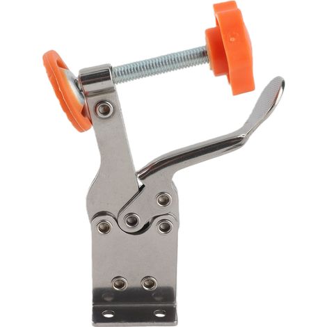 pincesSerre-pince verticale pour menuiserie avec indenteur caoutchouc anti-dérapage et déverrouillage rapide, grand outil de maintien en pression stable et durable. (1/5)