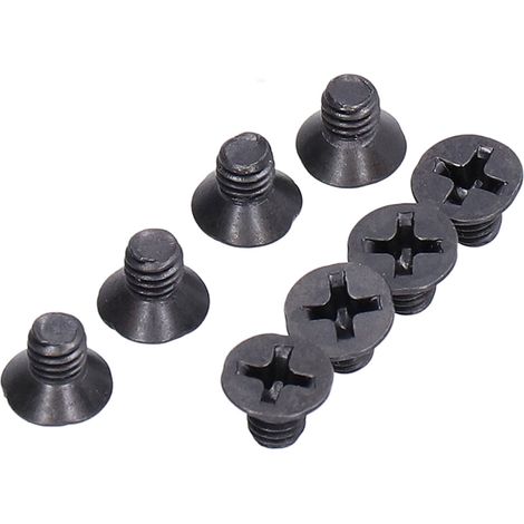 50 Vis à tête fraisée plate cruciforme M4 A2‑70 pour assemblage et réparation, lot de 50 pièces M4x6 (1/5)