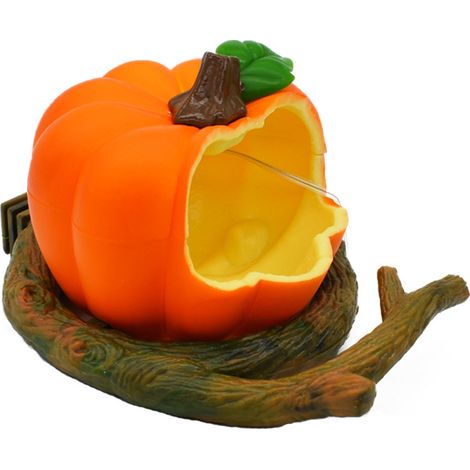 Mangeoire à Oiseaux Automatique Gamelle Nourriture pour Perruches Accessoire de Perroquet - Citrouille (1/5)
