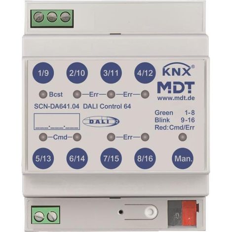 Interfaccia MDT technologies DALI Control 64 Gateway 8x9x7 cm compatta